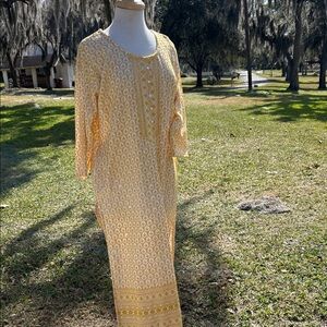 Yellow Embroidered Sequin Whatever